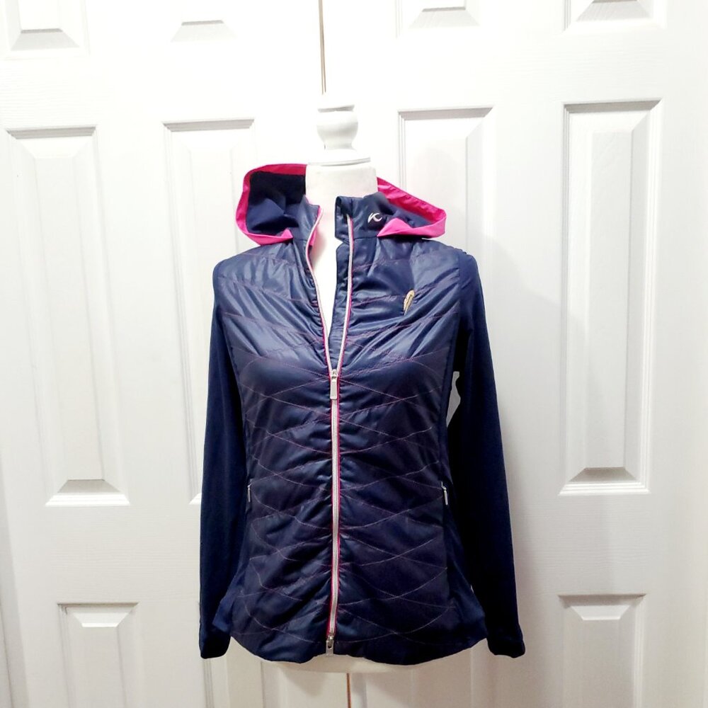 KJUS Retention Chechessee Creek Club Jacket 40/L-Large Golf Activewear Hoodie - Picture 10 of 12